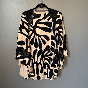 Animale Black and White/Creme Dress